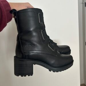 Women's Black Combat Boots